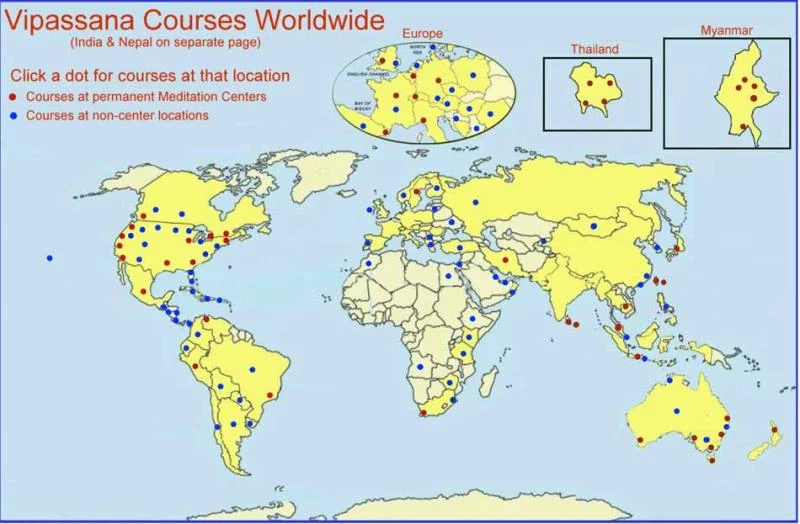 Vipassana Courses Worldwide