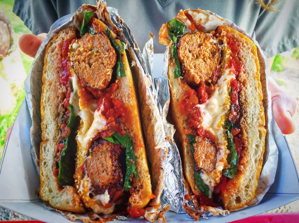 Split Meatball Sandwich