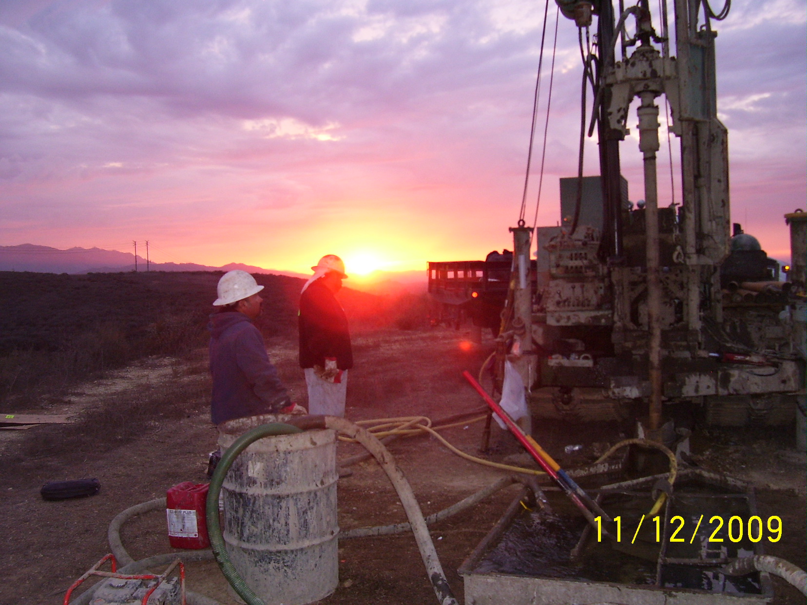 Drilling, Sunset.JPG
