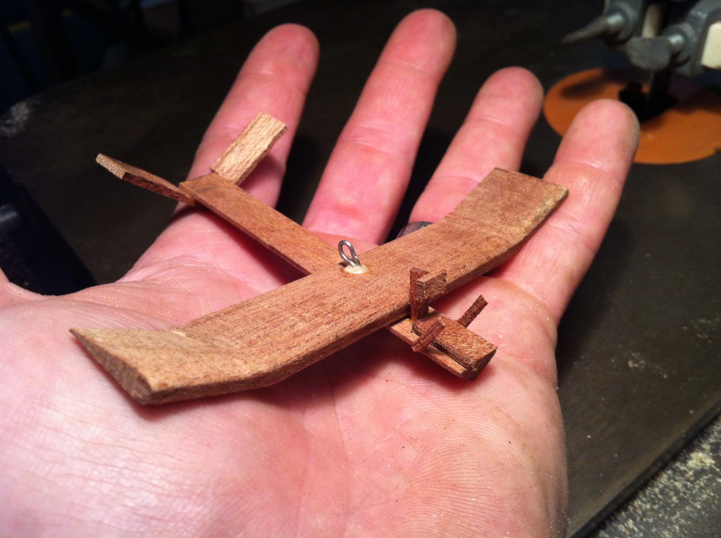 miniature flying machine replica