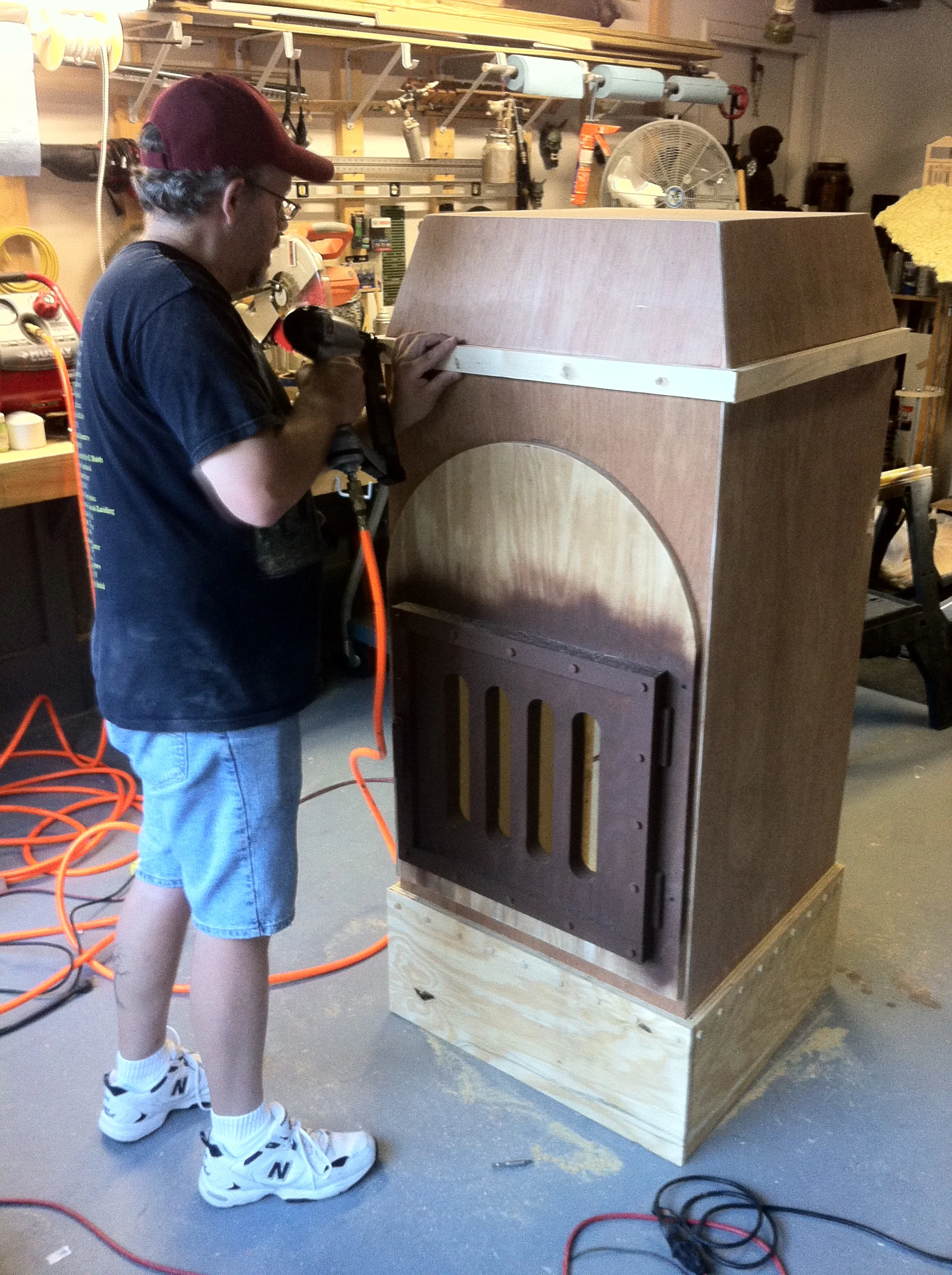 Fellow prop builder Jim Furlong