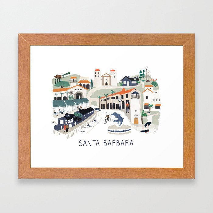 the-best-of-santa-barbara-framed-prints-pecan-frame.jpg