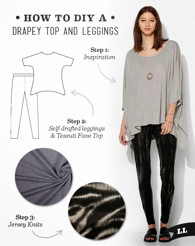 DIY Outfit – Drapey Top and Leggings — Sew DIY