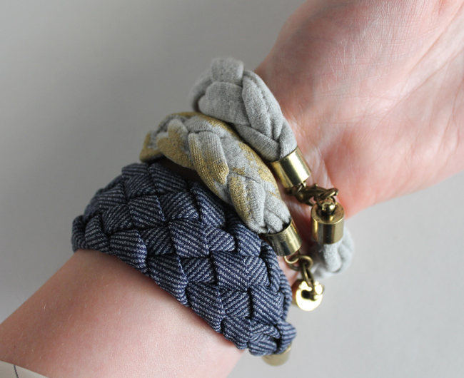 DIY Tutorial Braided Fabric Bracelet  Sew DIY