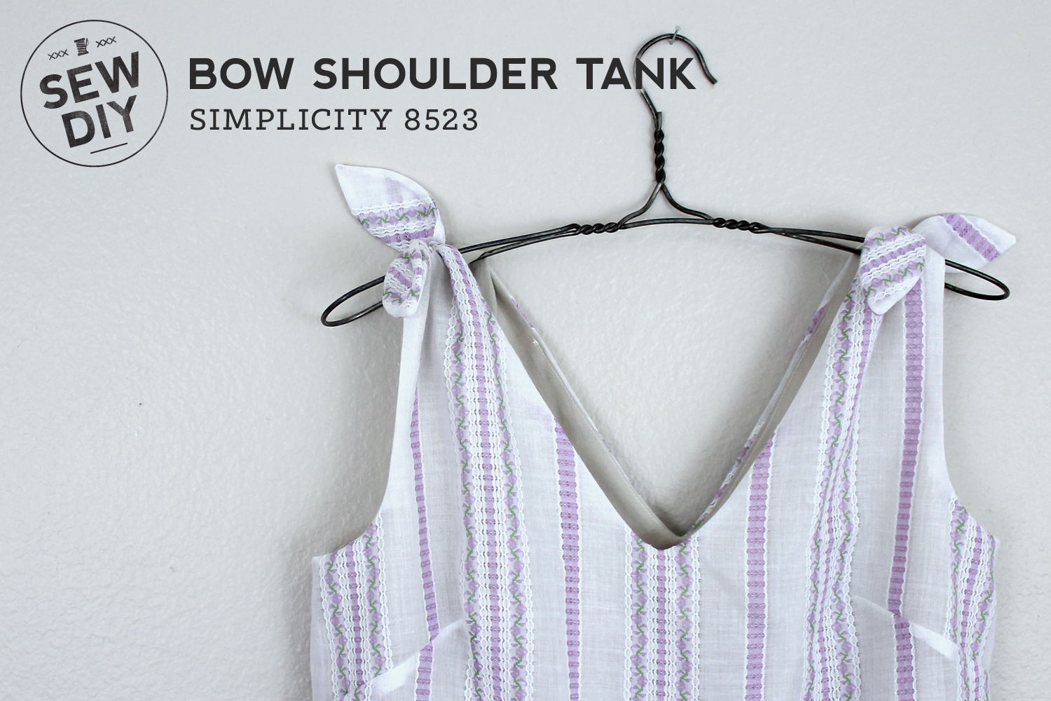 DIY Bow Shoulder Tank — Sew DIY