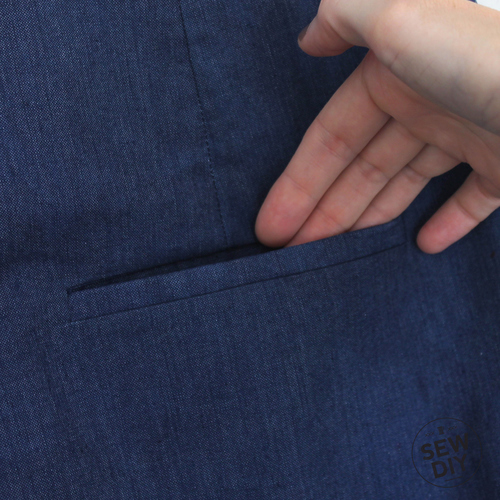 DIY Navy Blue Tap Shorts — Sew DIY