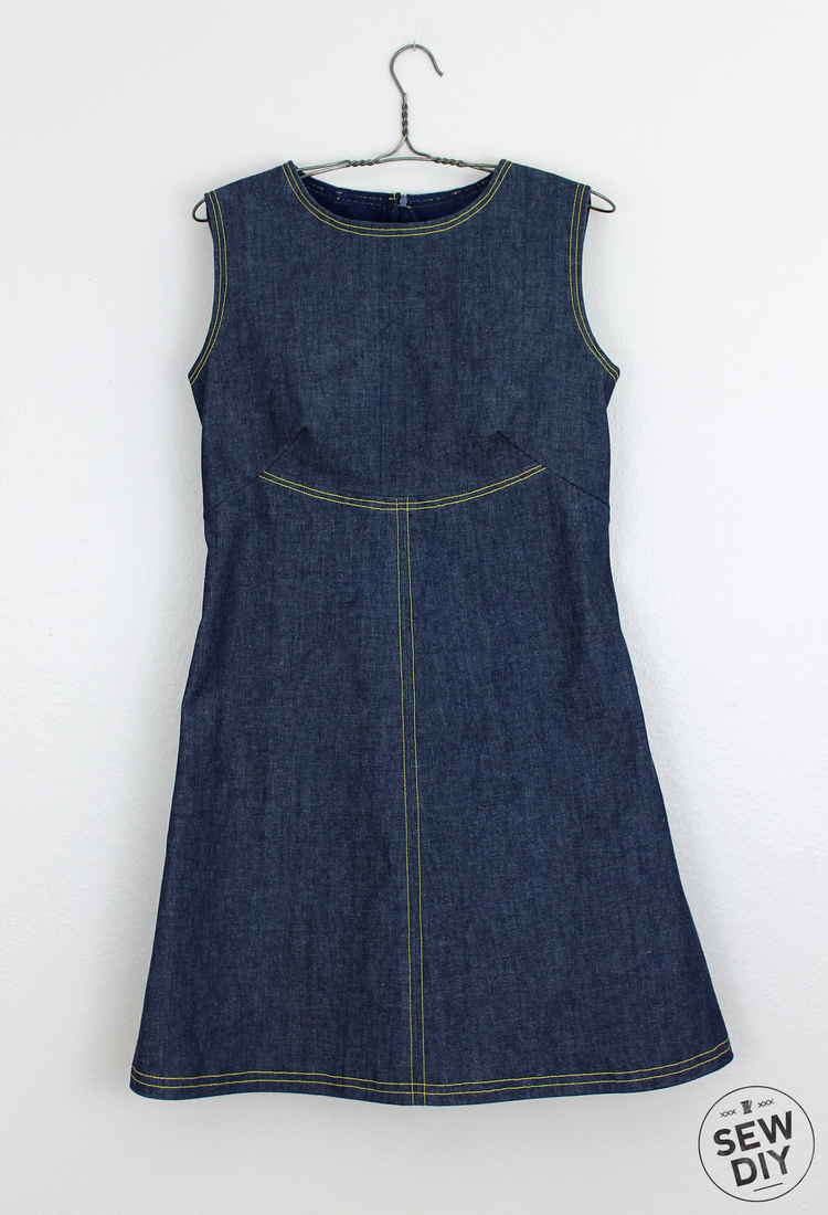 DIY Retro Denim Dress – Simplicity 3833 — Sew DIY