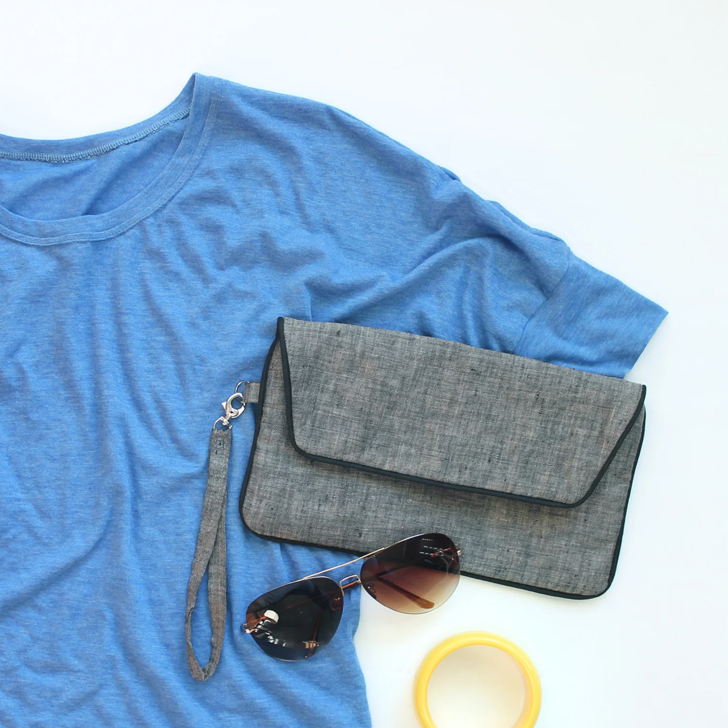 Indiesew Spring Collection – Seafarer Top and Envelope Clutch