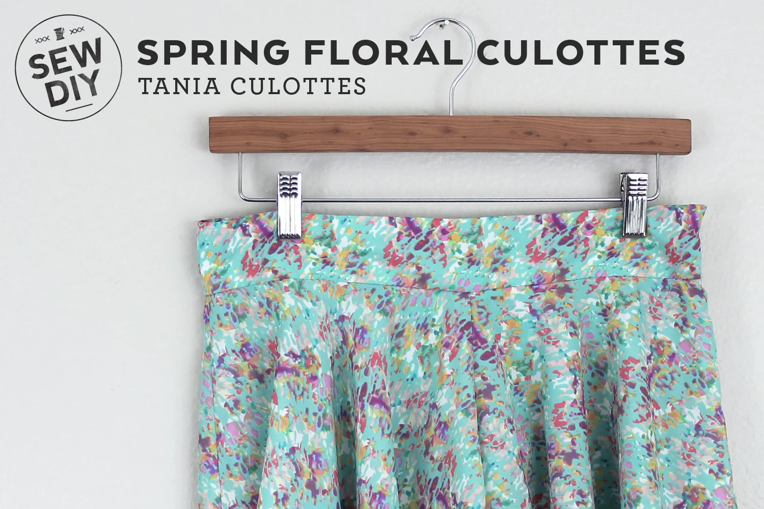 DIY Spring Floral Culottes