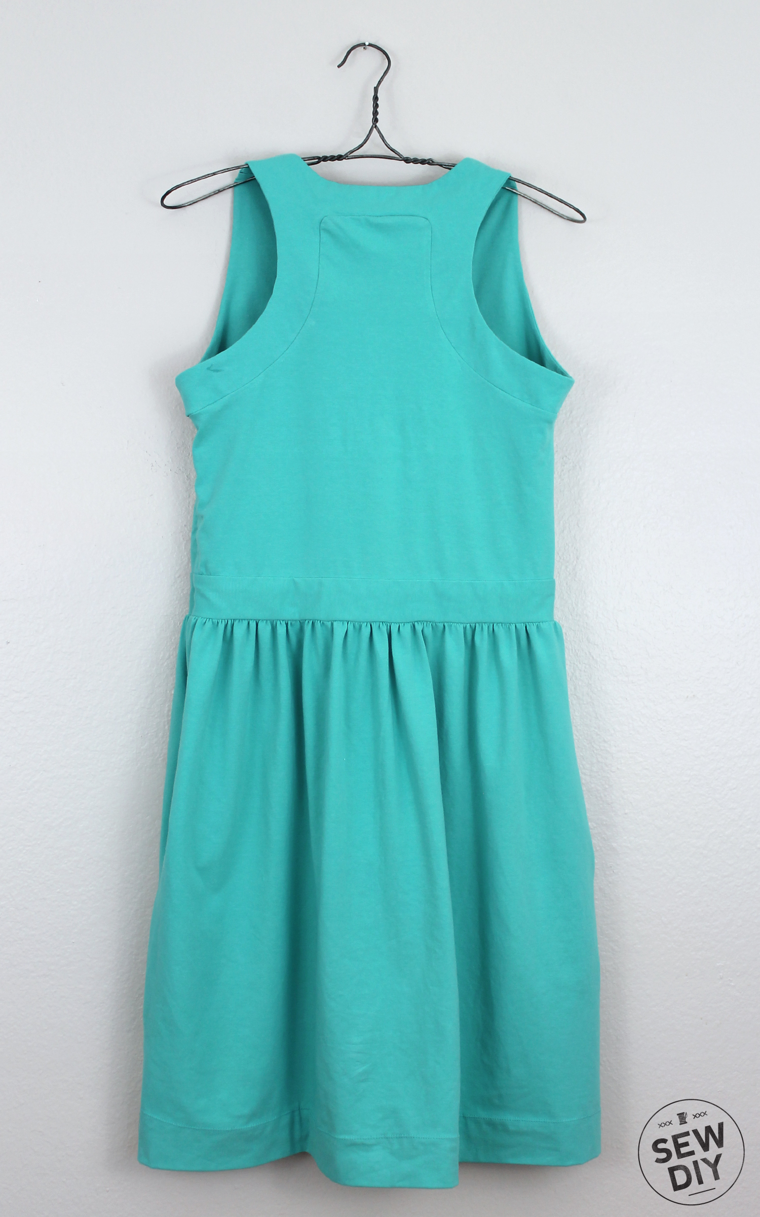 Teal Racerback Dress - Simplicity 2443 — Sew DIY