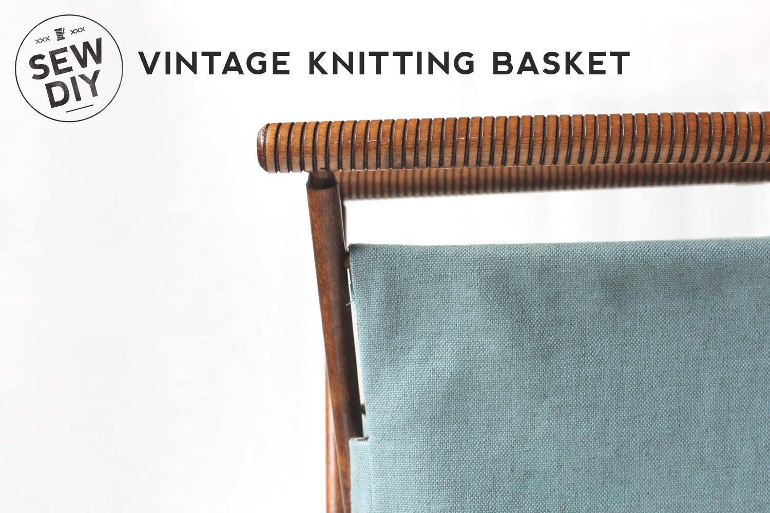 Knitting Basket Fabric Panel