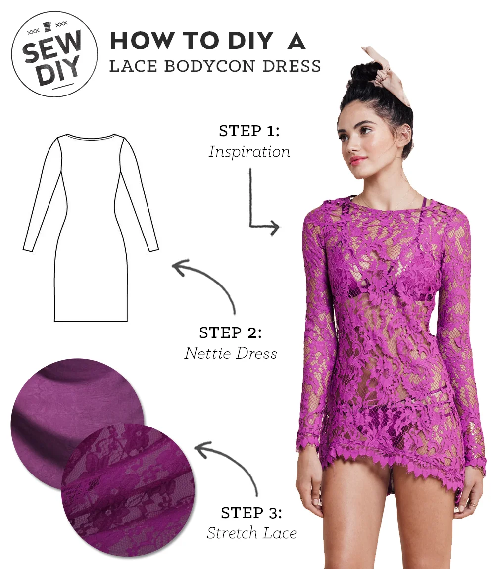 DIY Outfit – Lace Bodycon Dress