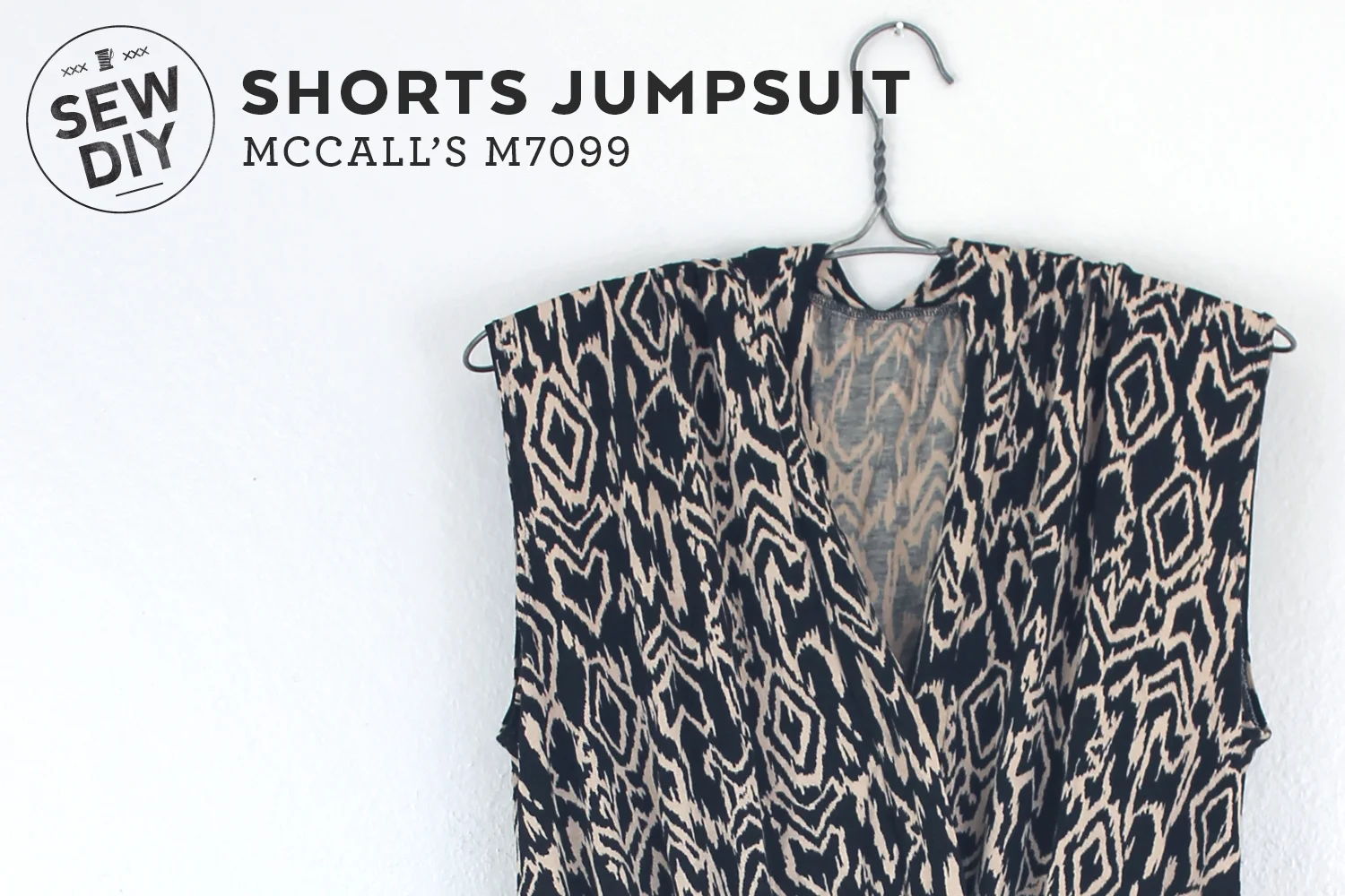 DIY Knit Shorts Jumpsuit McCall's M7099 | Sew DIY
