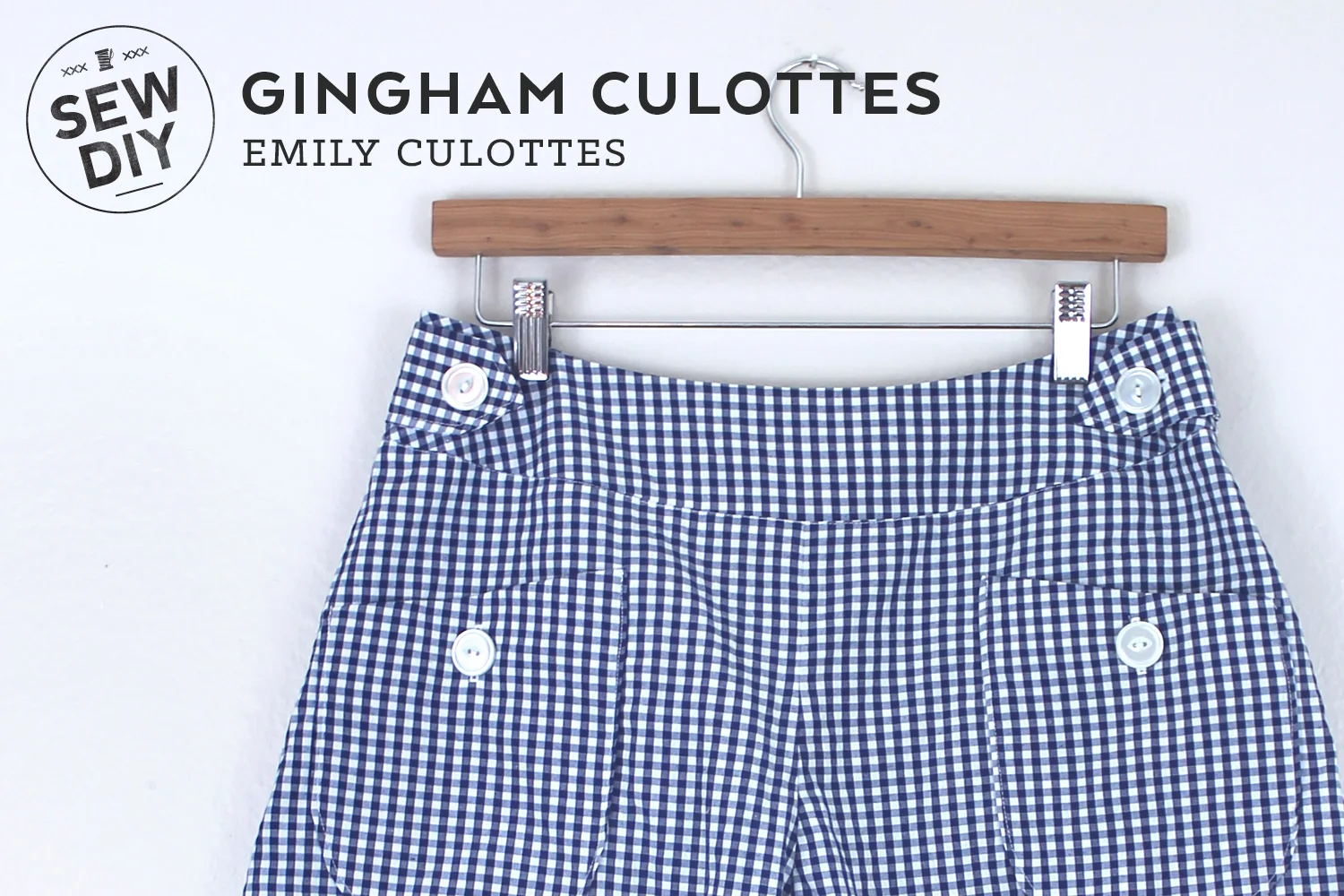 DIY Gingham Emily Culottes
