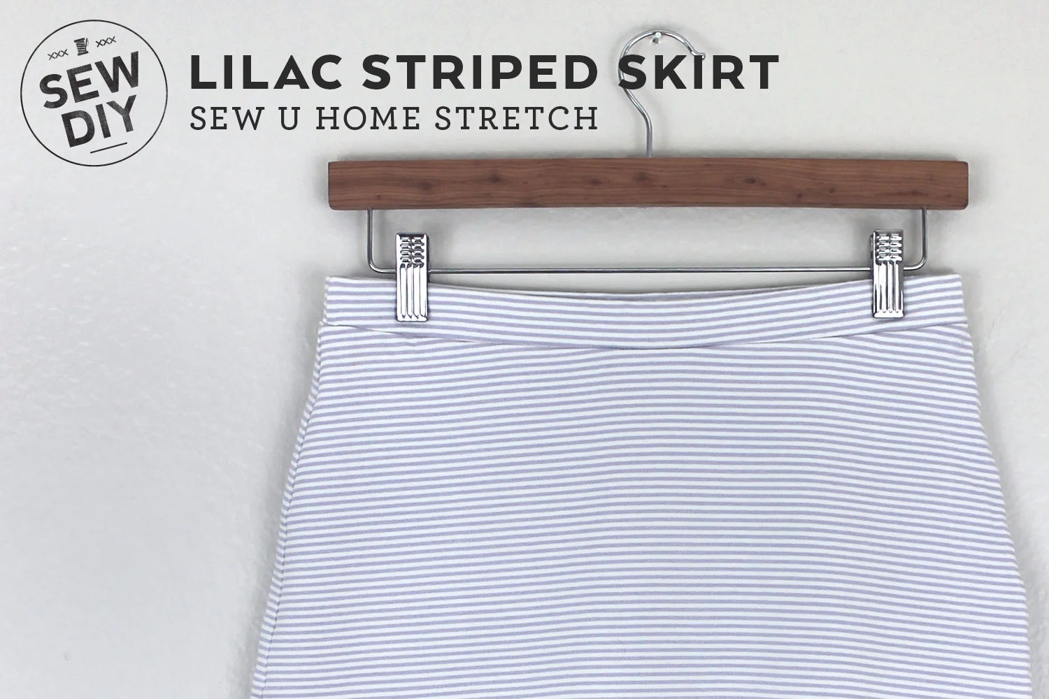 DIY Lilac Stripe Knit Skirt