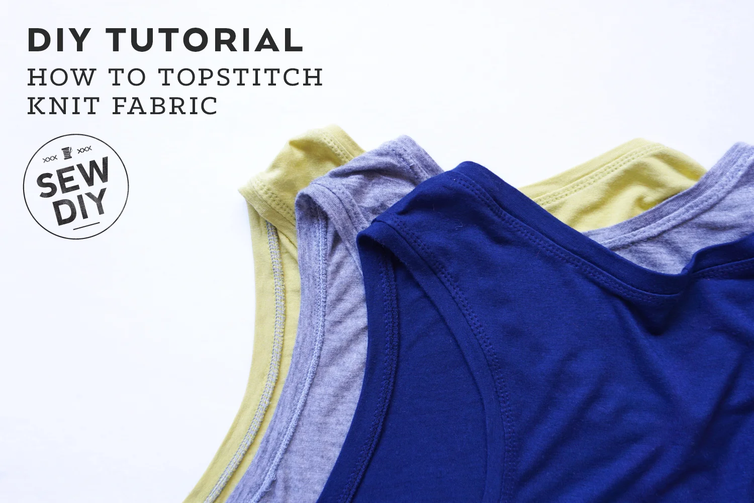 How to Topstitch Knit Fabric