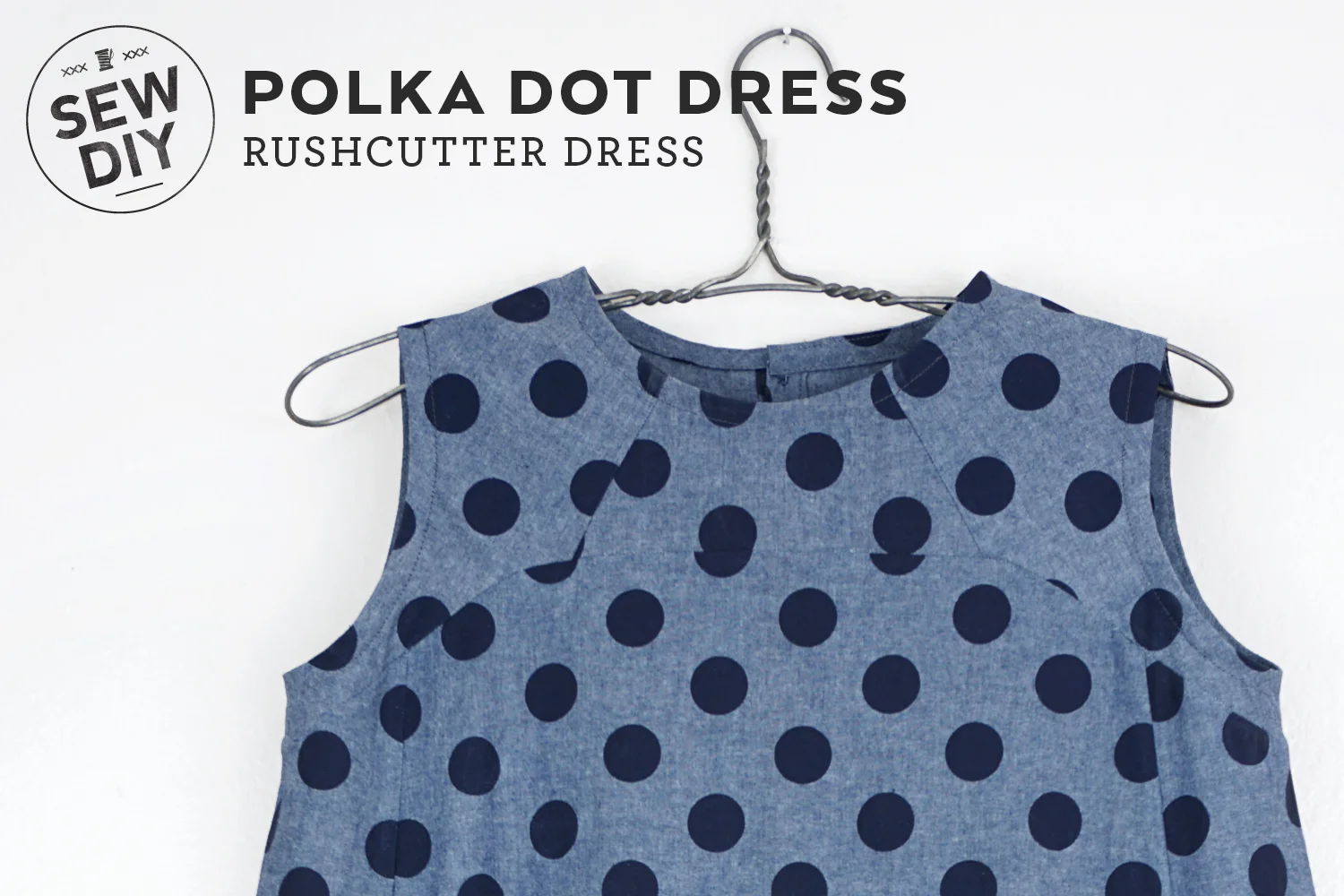 DIY Polka Dot Rushcutter Dress