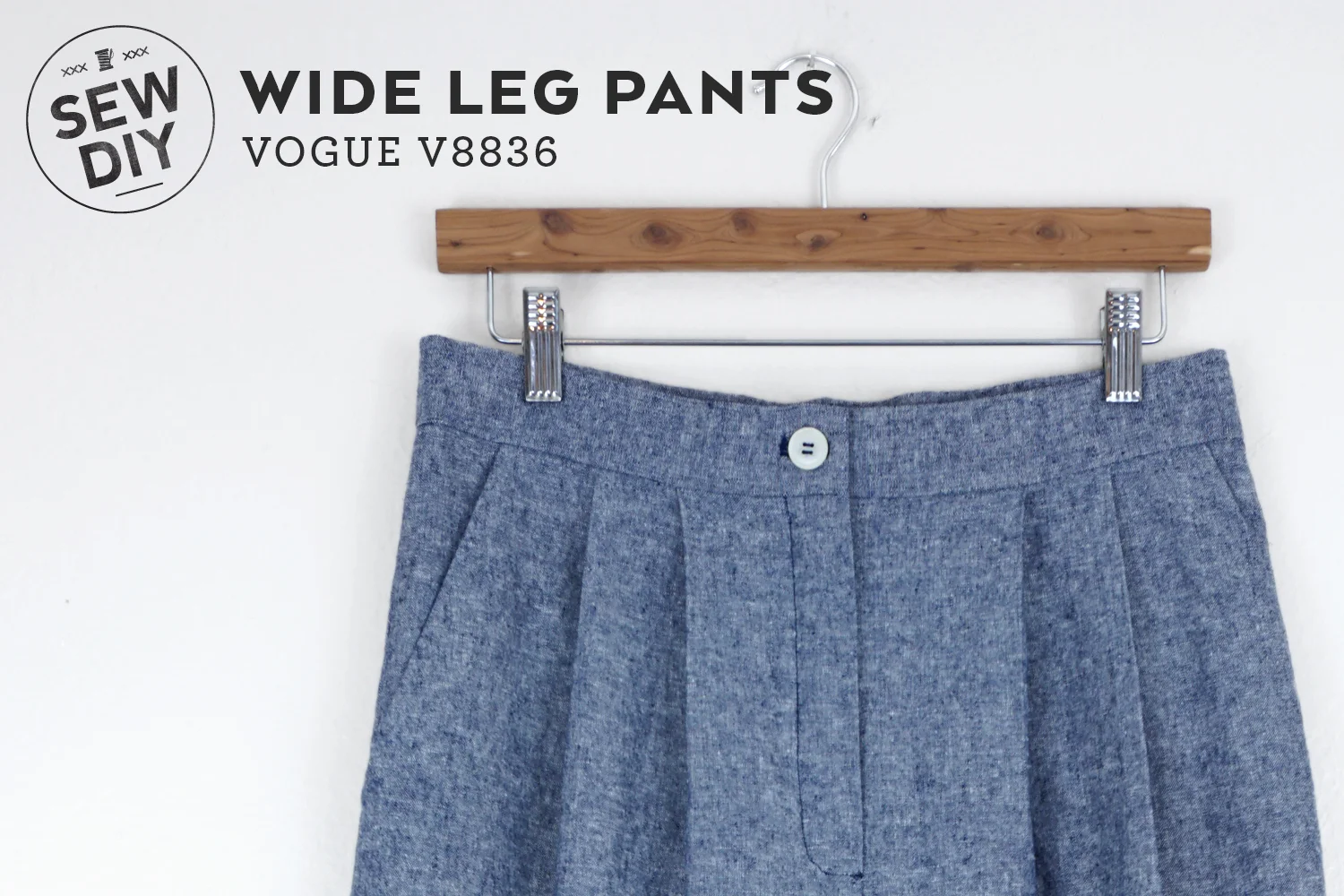DIY Wide Leg Pants Vogue V8836