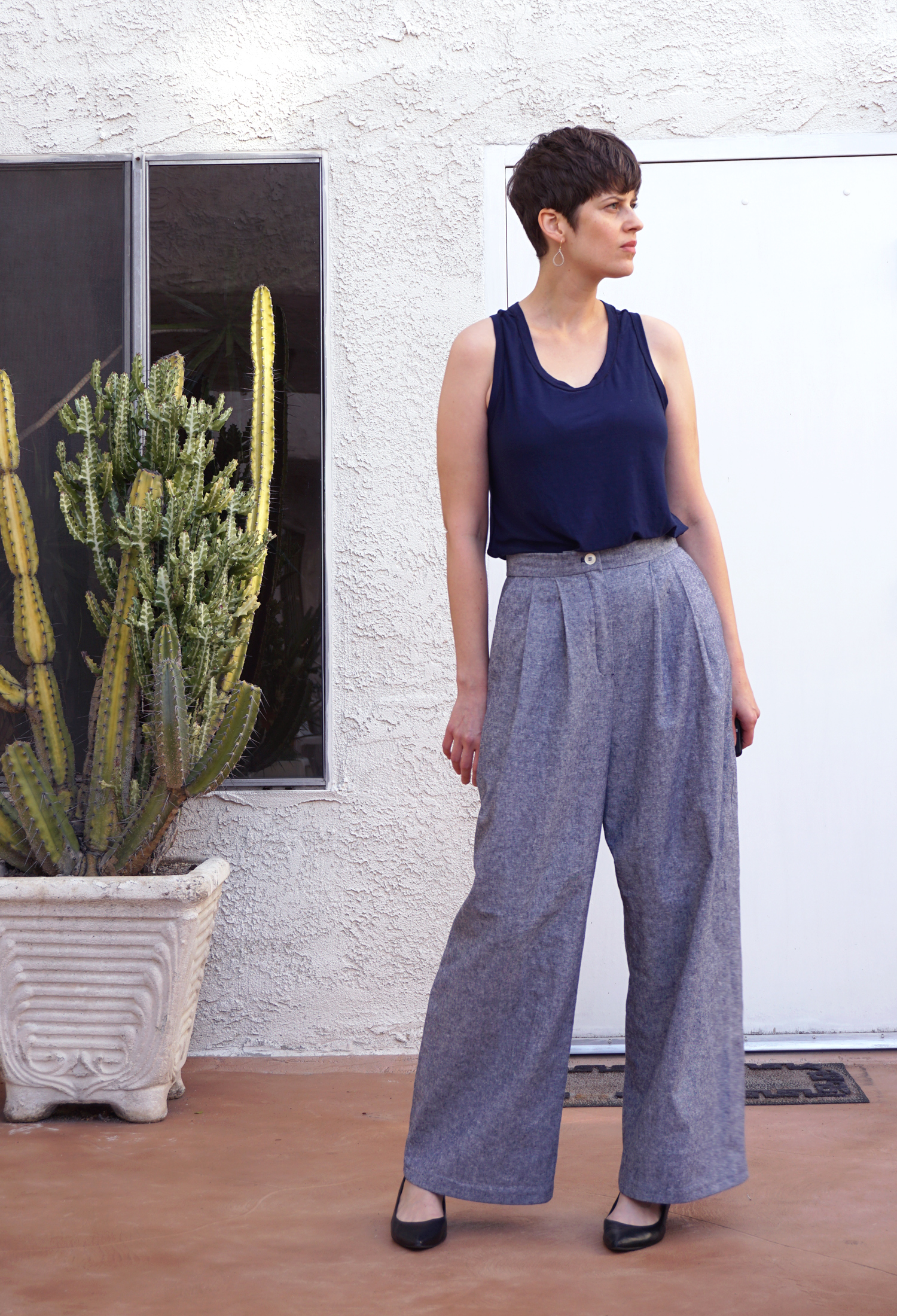 making wide leg pants skinny