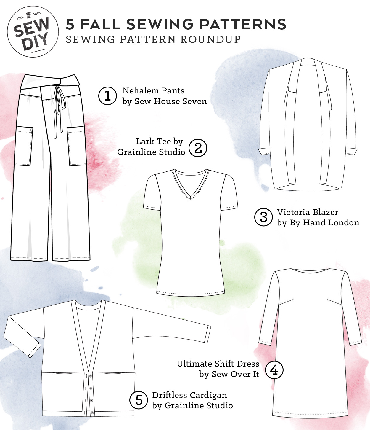 Five Fall Sewing Patterns For A Classic Wardrobe Sew Diy