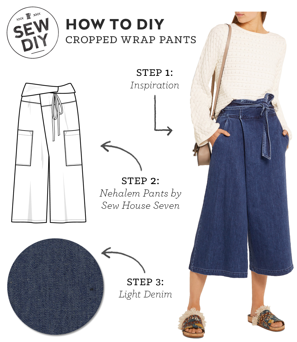 DIY Outfit – Cropped Wrap Pants — Sew DIY
