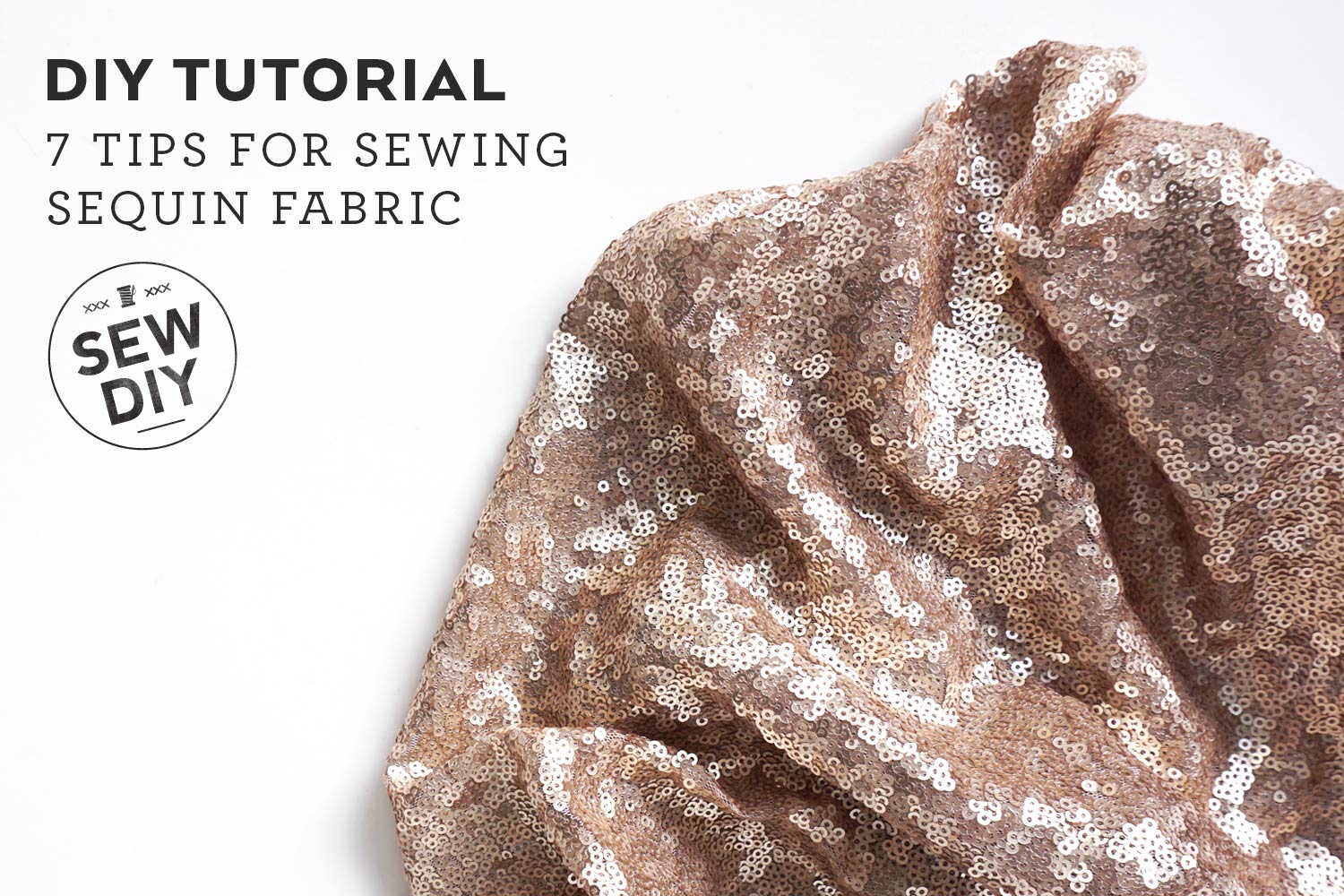 How to Sew Sequin Trim - Sewing Sequins by Machine