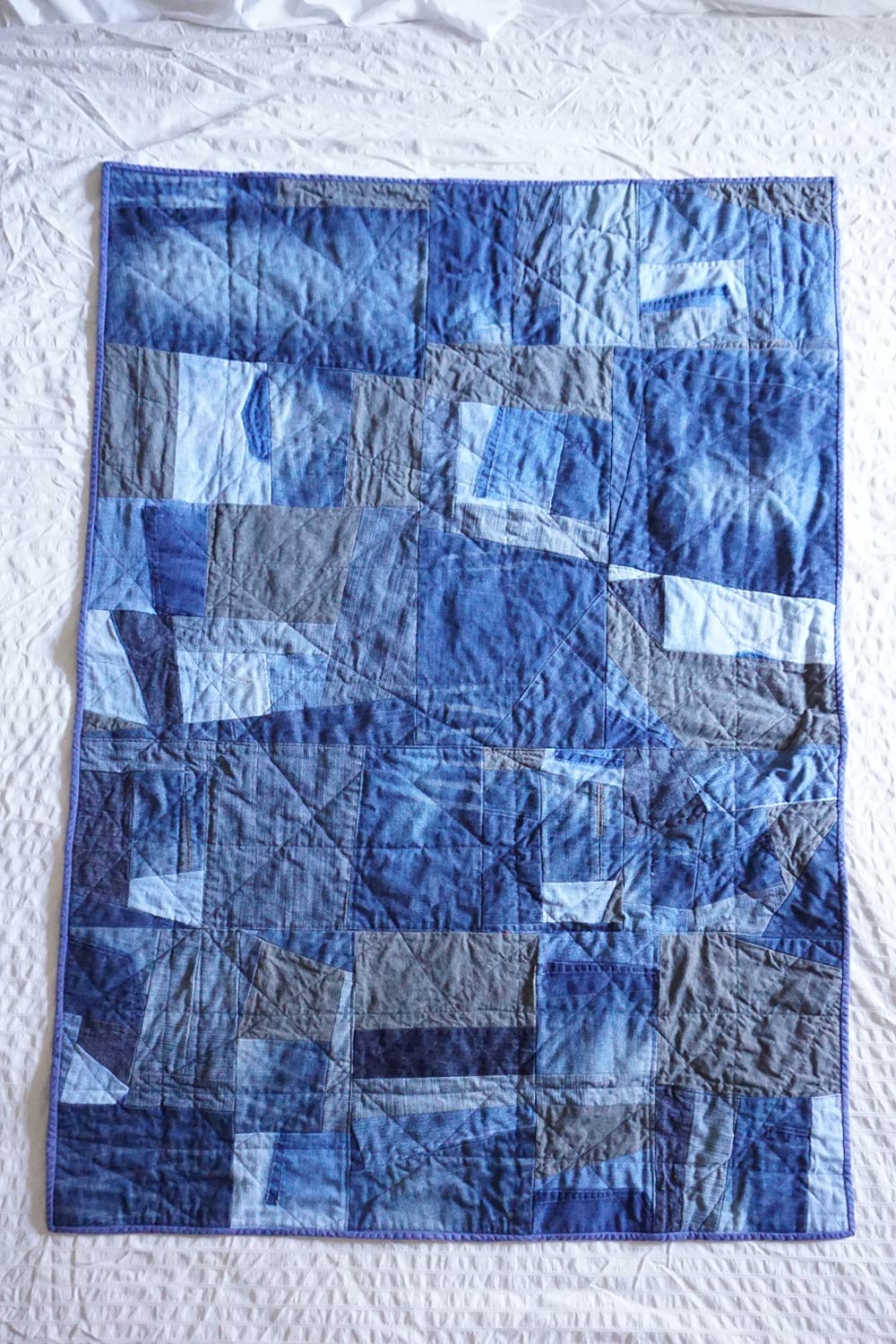 The easiest way to sew a gorgeous denim quilt - It's Always Autumn