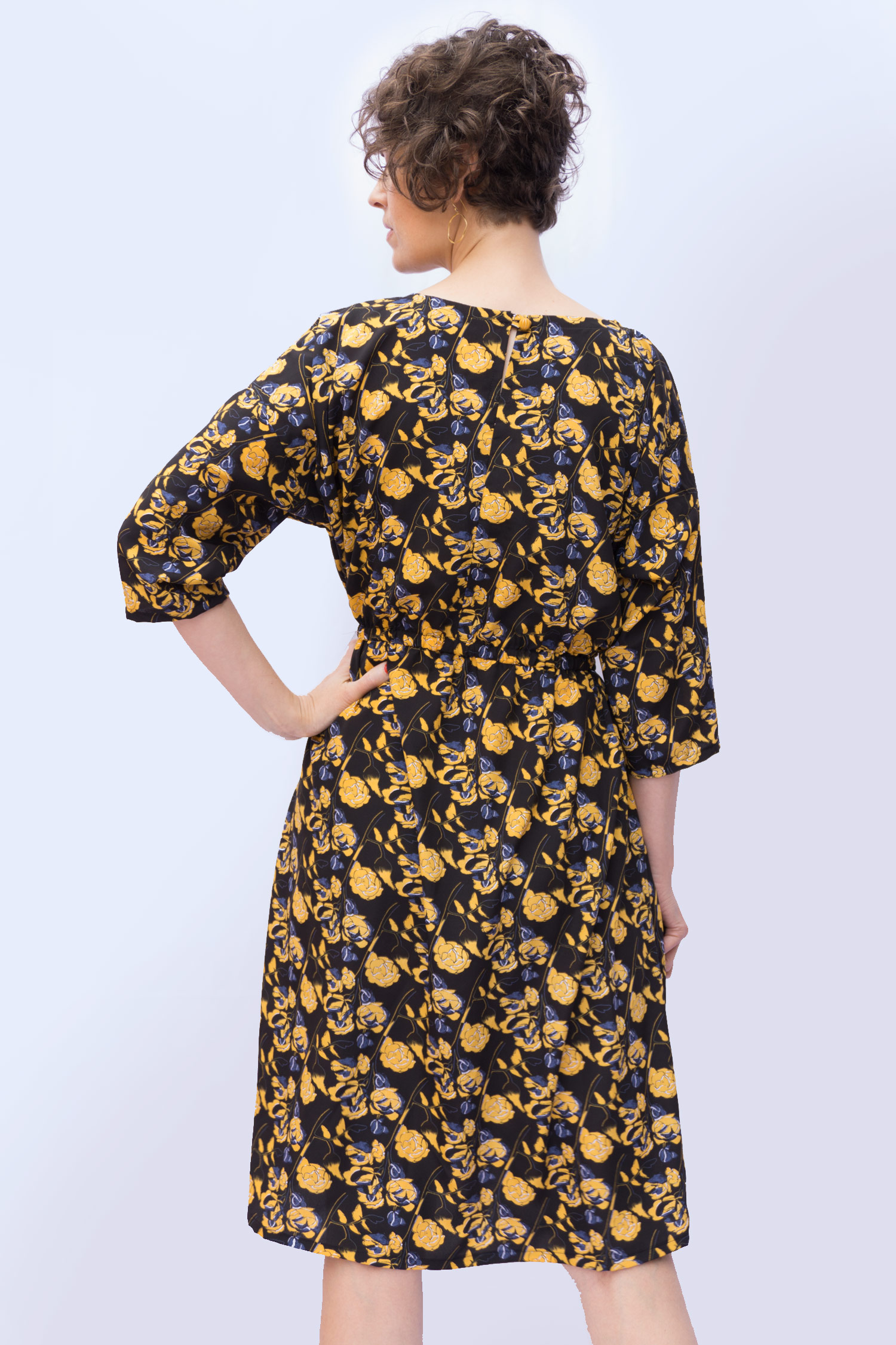 Lou Box Dress 2, View A back