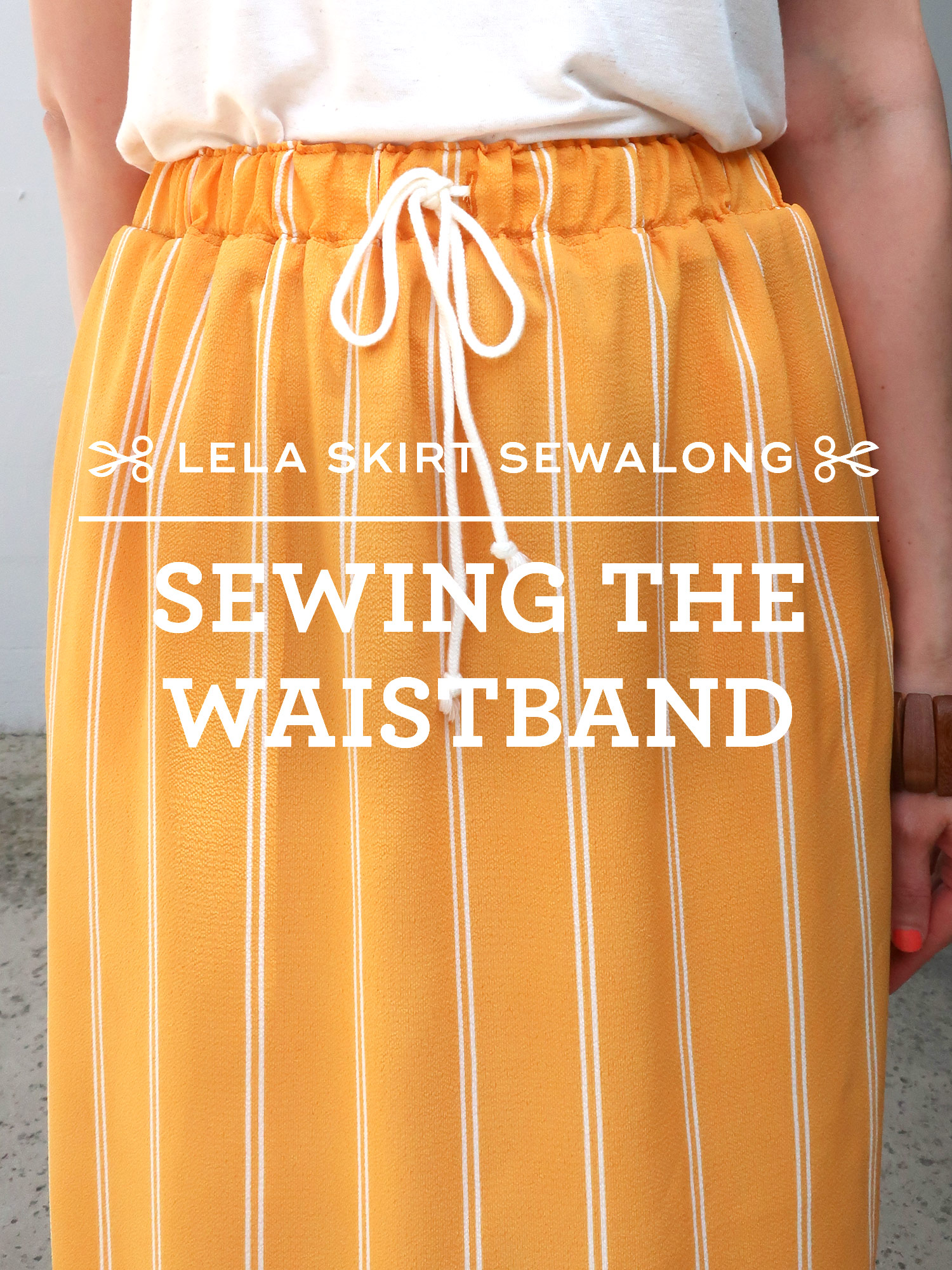 Lela Skirt Sewalong - How to Sew an Elastic Waistband — Sew DIY