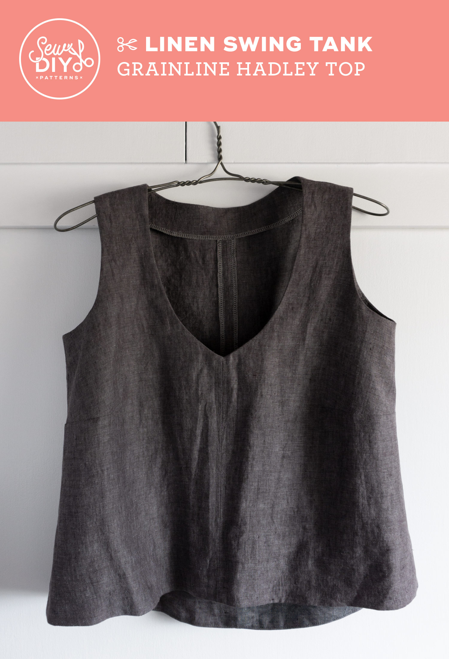 Diy Linen Swing Tank Review Of The Hadley Top Pattern By Grainline Studio Sew Diy