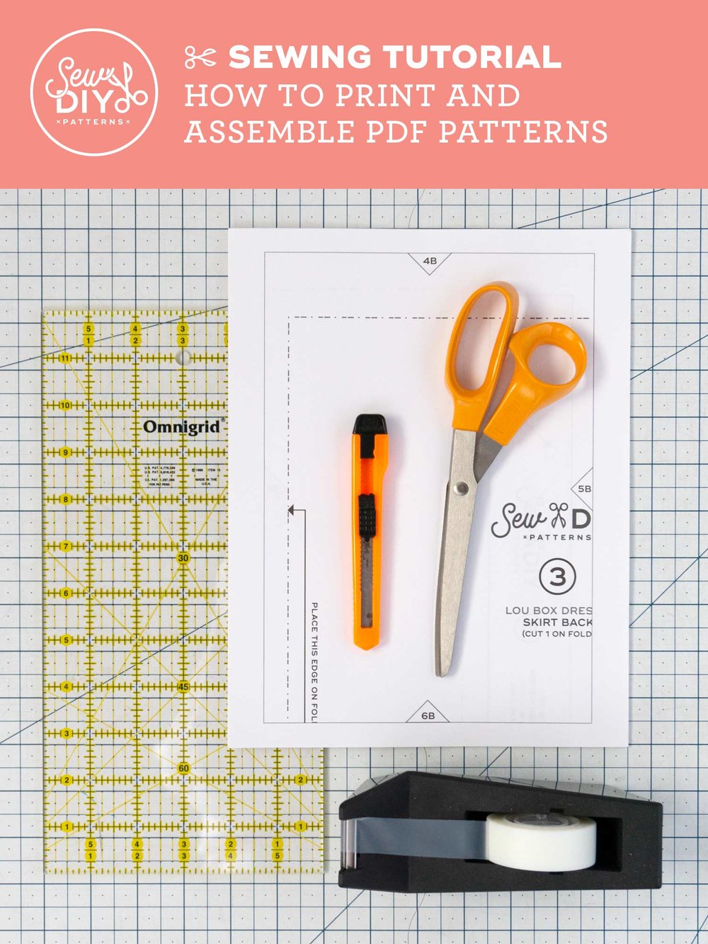 How to Print and Store PDF patterns – Lou Box Dress Sewalong Day 3 — Sew DIY