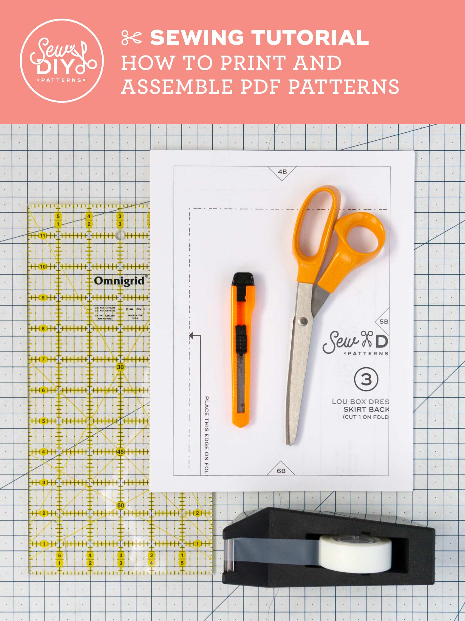 How To Trace A Sewing Pattern (EASY Method) ⋆ Hello Sewing
