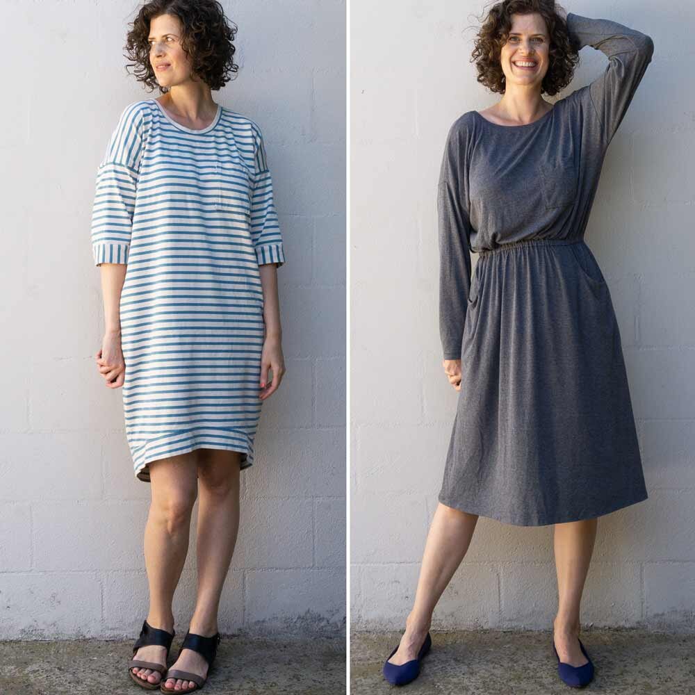 Lou Box Dress 1 & 2 Bundle PDF Patterns — Sew DIY