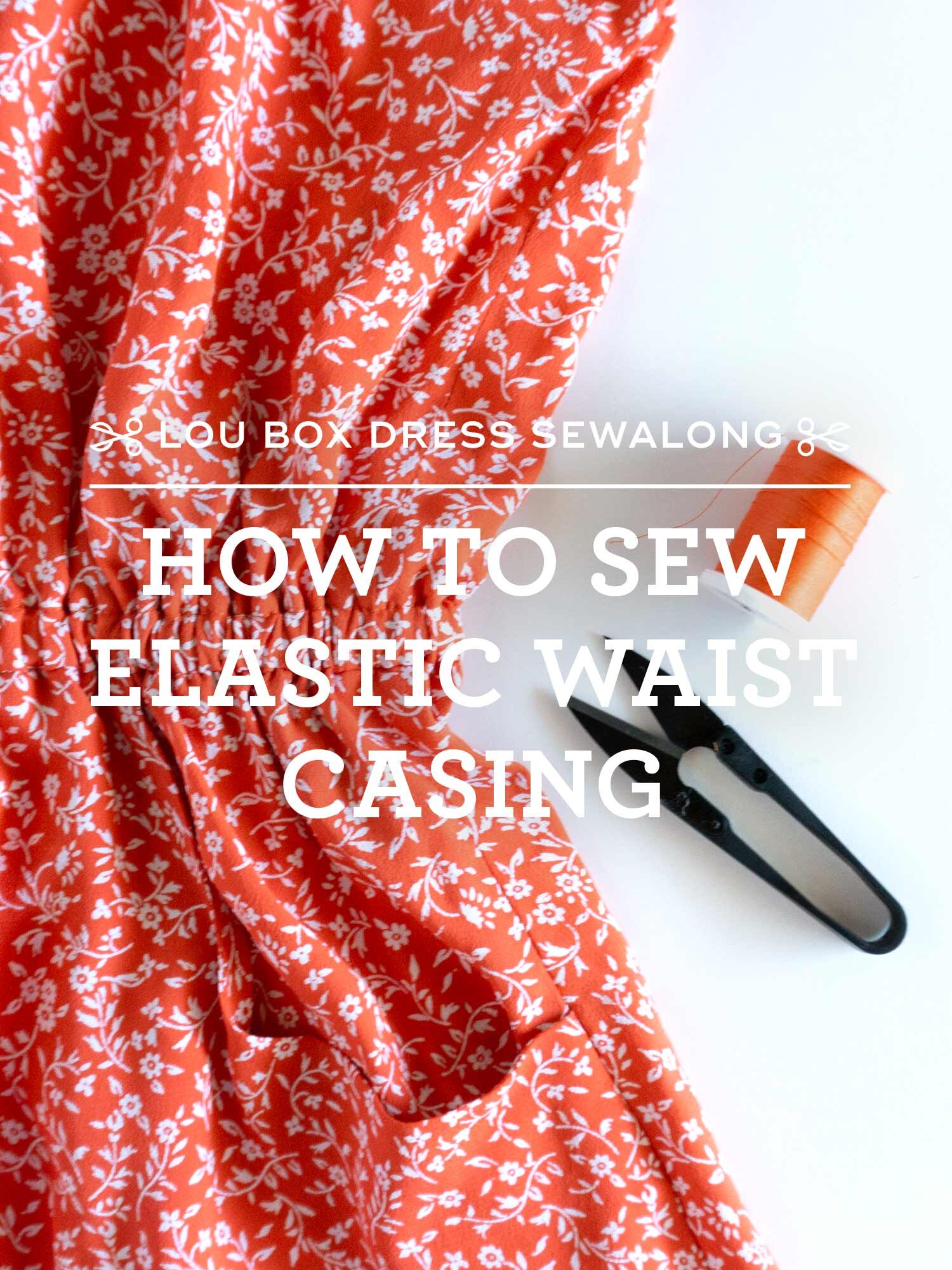 Sewing an Elastic Waistband with No Casing 