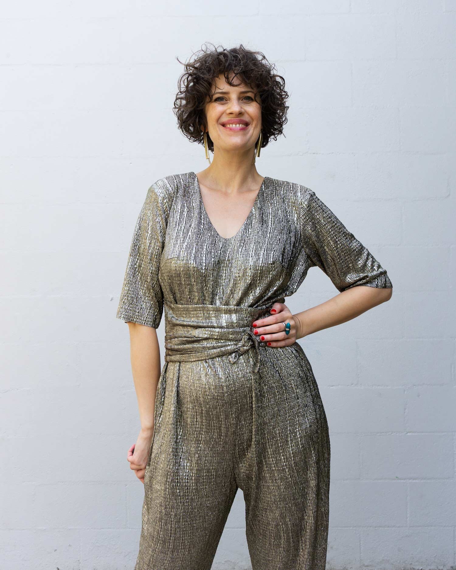 DIY Wide Leg Jumpsuit - Review of the Amy Jumpsuit pattern by