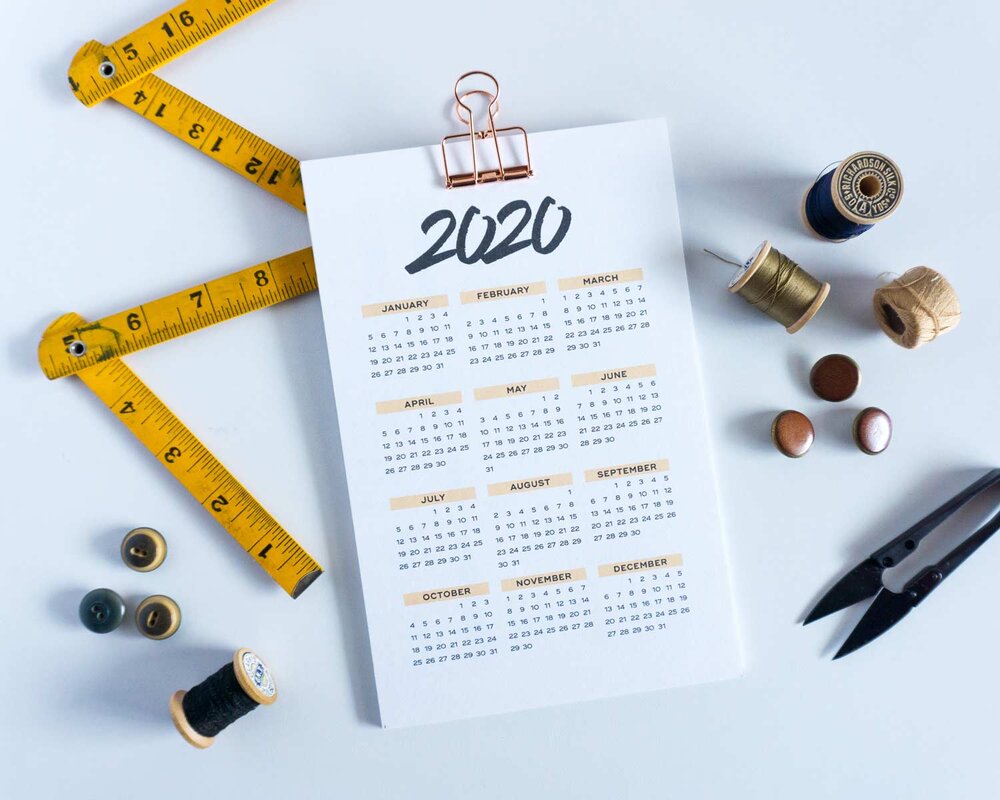 2020 Free Printable Calendar from Sew DIY