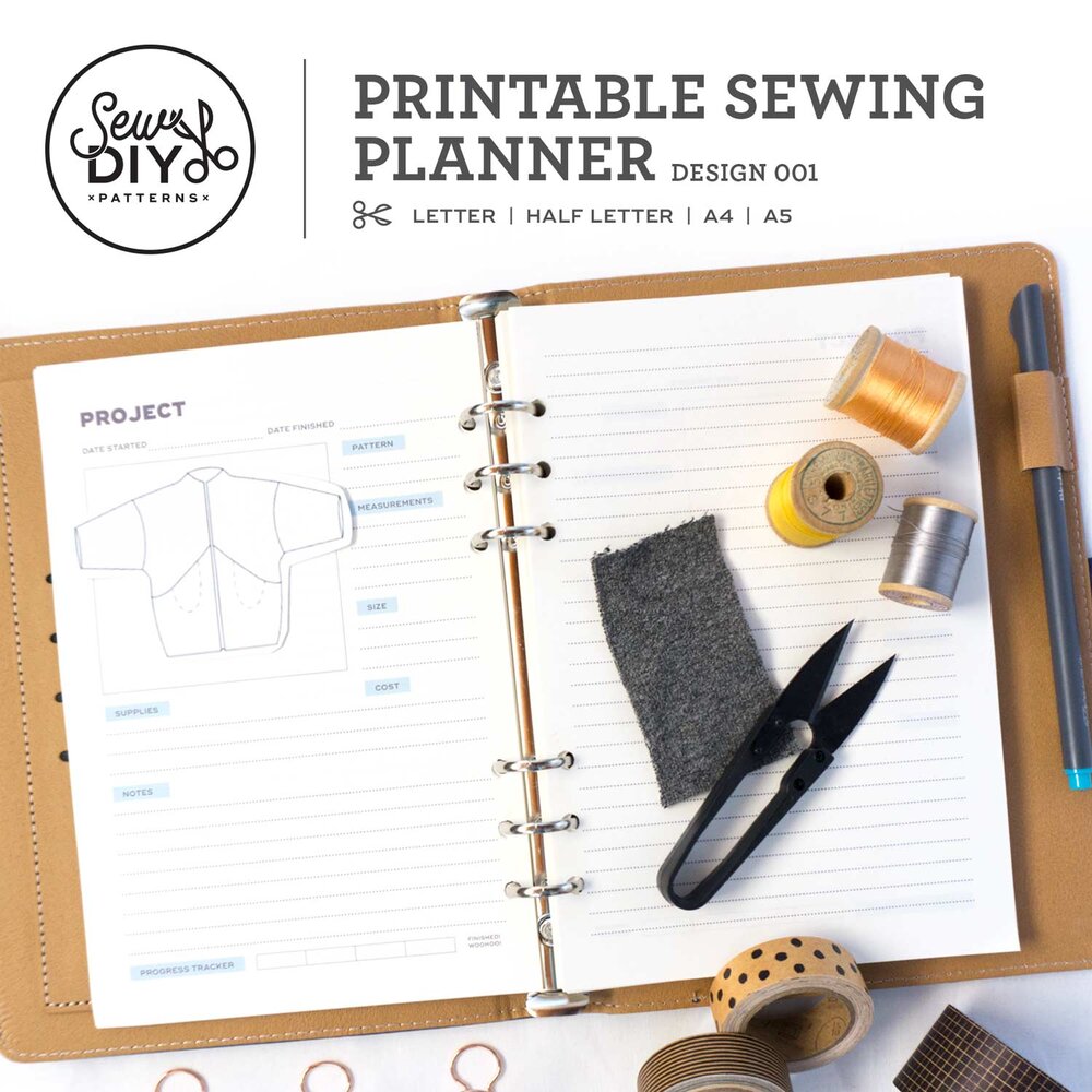 Printable Sewing Planner PDF Download