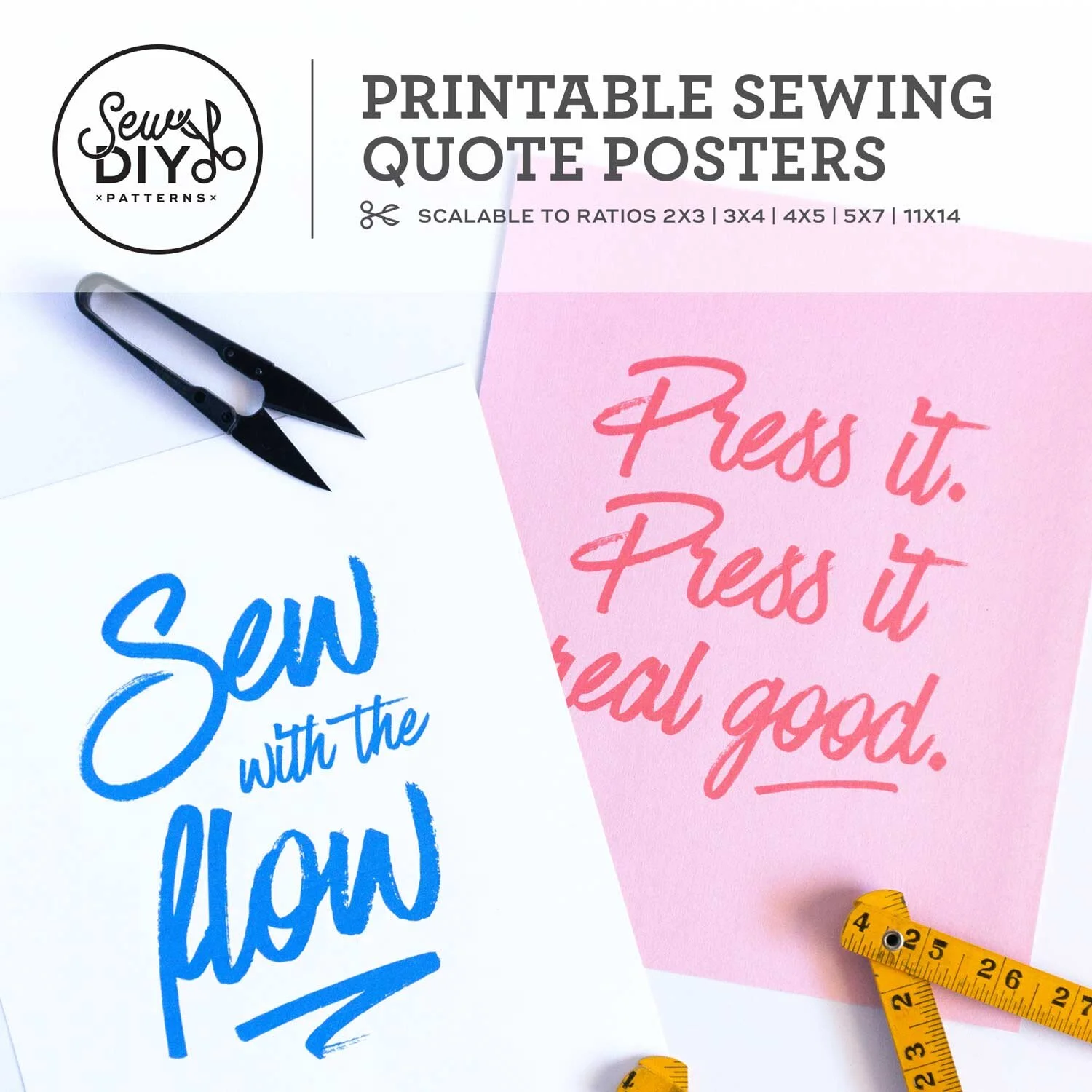 Printable Sewing Sewing Quote Posters PDFs — Sew DIY