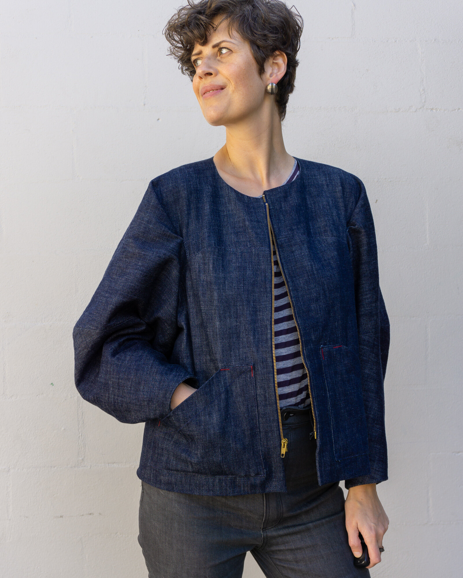 DIY Lined Denim Jacket - Review of the Falda Jacket by Pattern ...