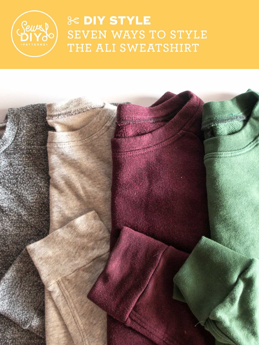 Seven ways to style the Ali Sweatshirt - Video from Sew DIY