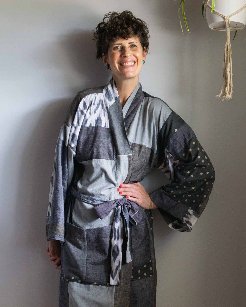 Thoughts on Slow Sewing and a DIY Scrap Fabric Tasi Robe