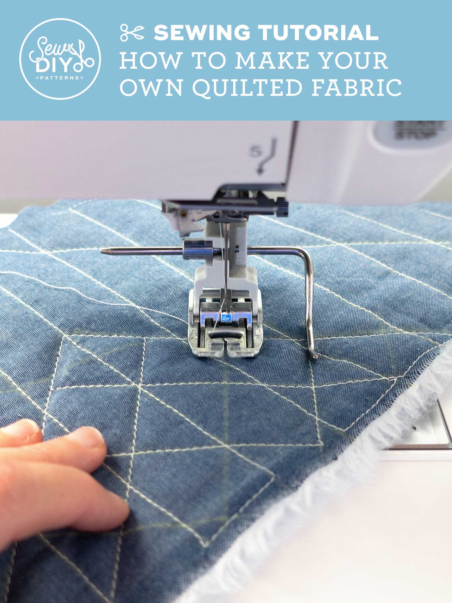 How to make your own quilted fabric for the Quilted Slippers — Sew DIY