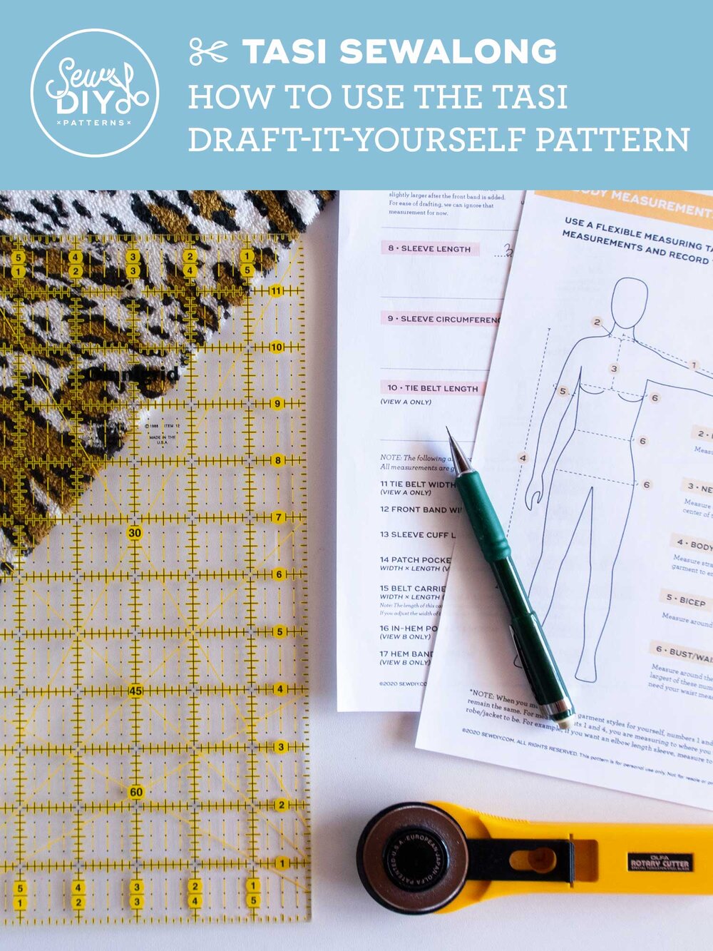 How to use the Tasi Robe and Jacket Draft-It-Yourself pattern