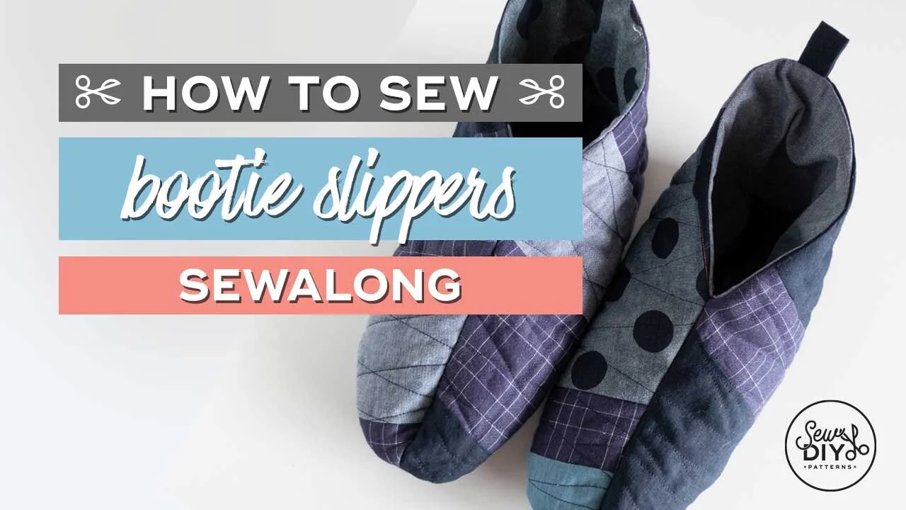 How to sew bootie style quilted slippers - Video Tutorial — Sew DIY how-to-sew-bootie-style-quilted-slippers-video-tutorial-sew-diy