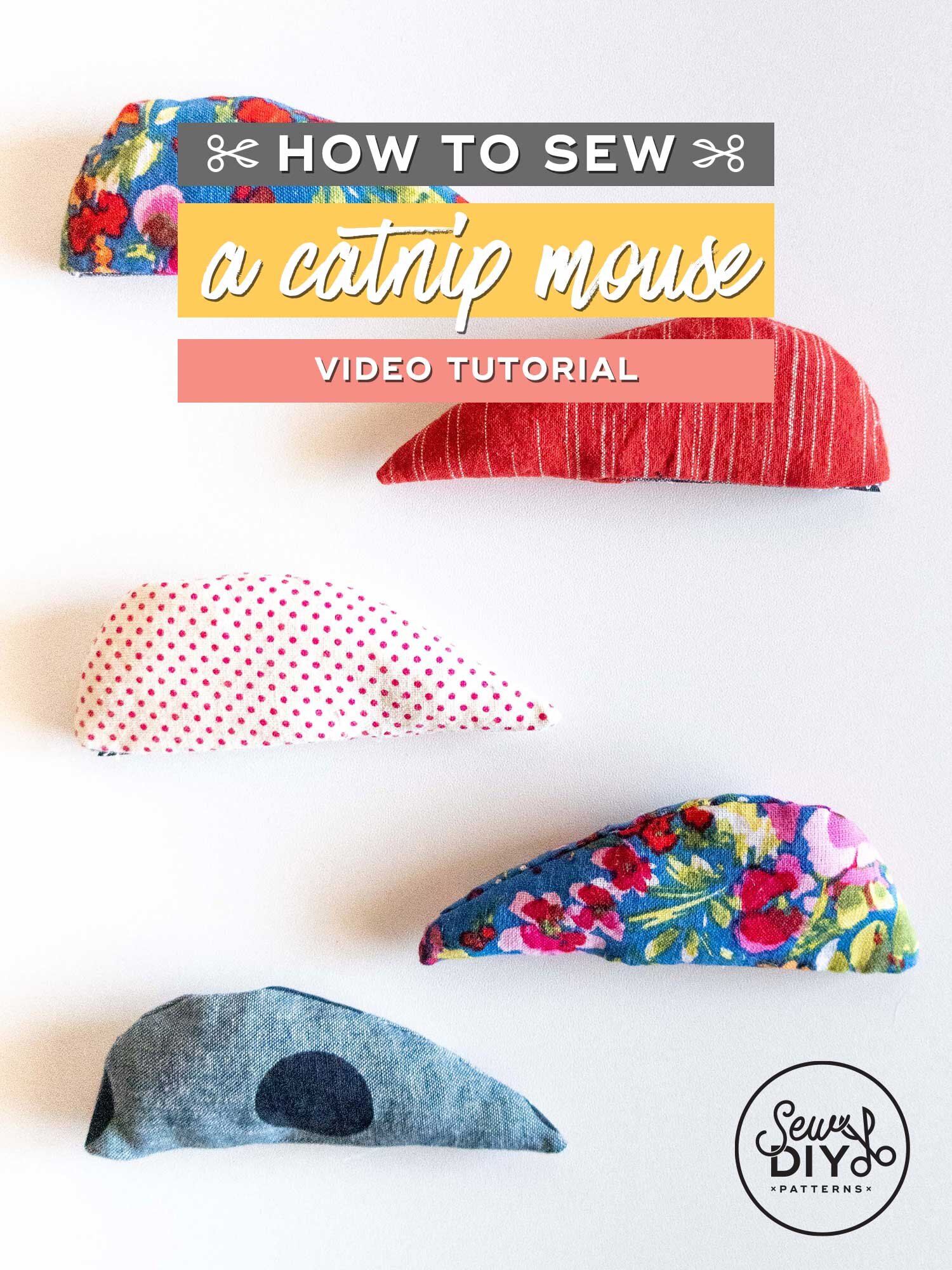 How to sew a refillable catnip mouse toy — Sew DIY