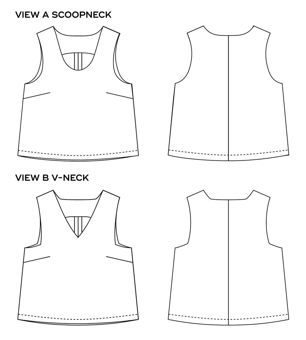 Lege med Teasing Kondensere Miri Tank Top PDF Sewing Pattern — Sew DIY