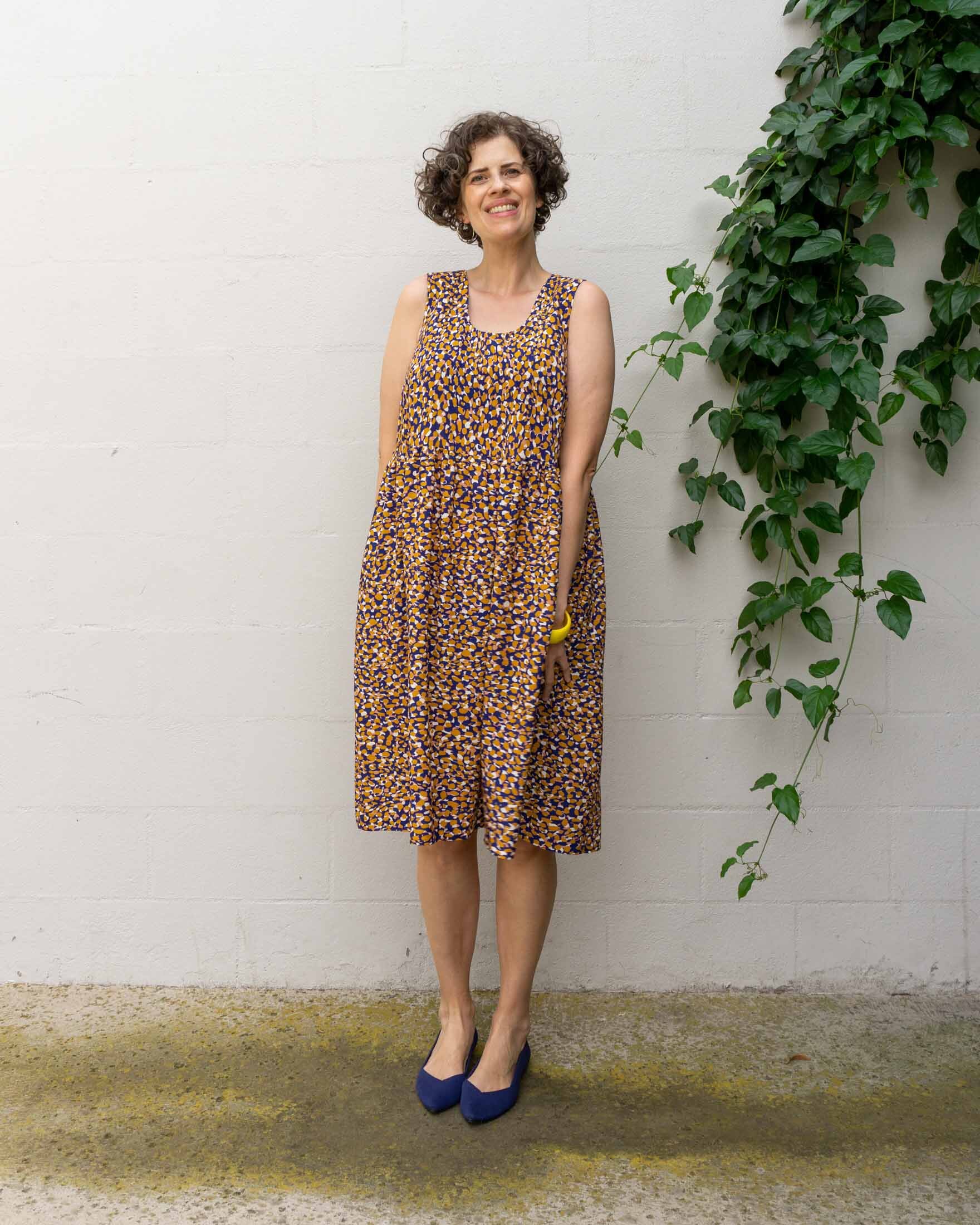 DIY Gathered Waist Dress – Miri Tank Top Pattern Hack — Sew DIY