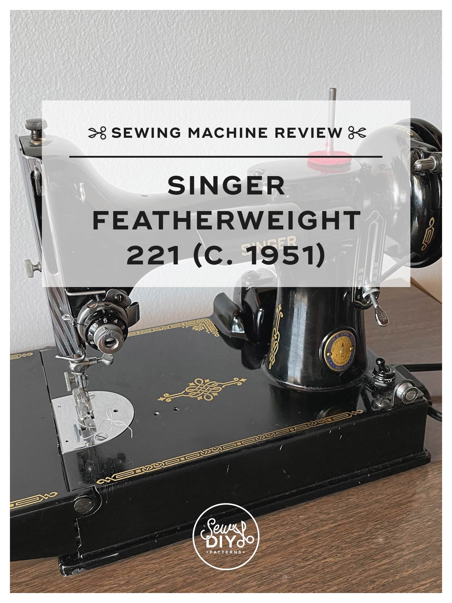 How to thread a vintage sewing machine - old singer sewing machine - learn  to wind the bobbin 