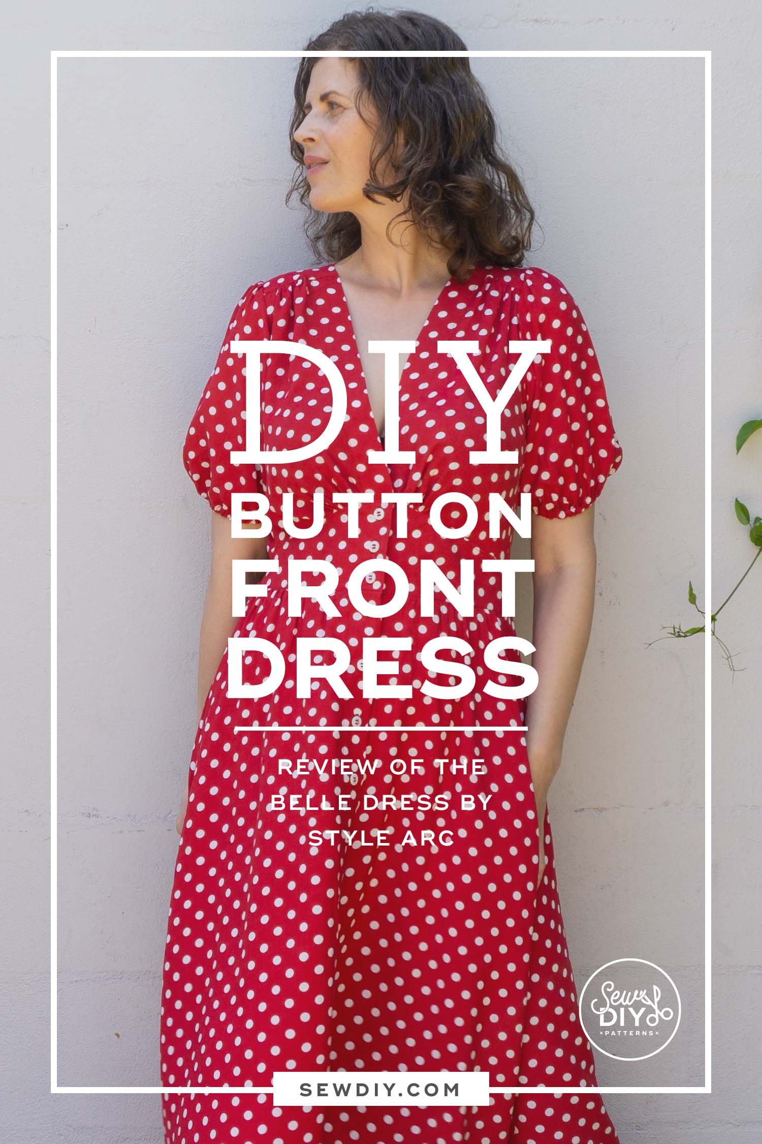 DIY Button Front Dress — A review of the Belle Dress by StyleArc