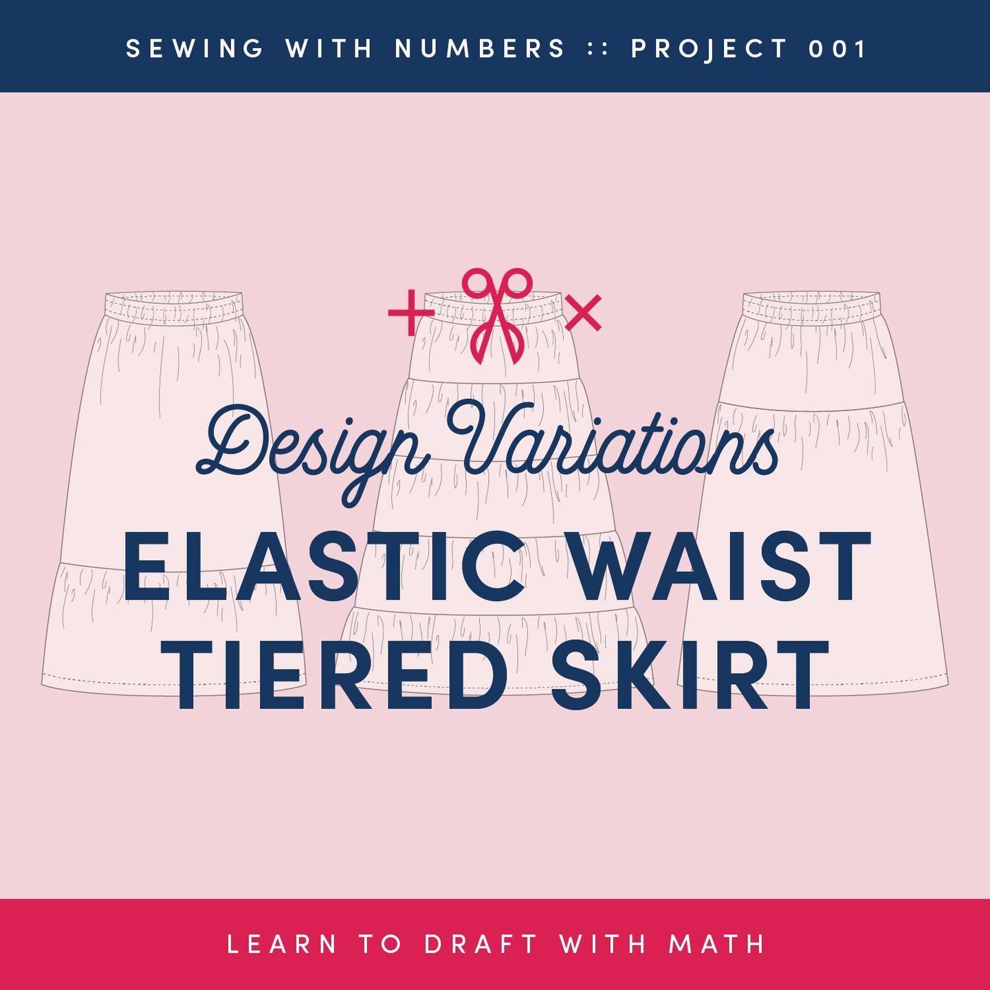 Have you seen the latest issue of Sewing With Numbers? ✖️✂️ ➕ In it, I explore various design proportions for a tiered skirt and show how you can draft it to match any finished length you want. 🤗 
✨ 
Sewing With Numbers is a newsletter hosted on Sub